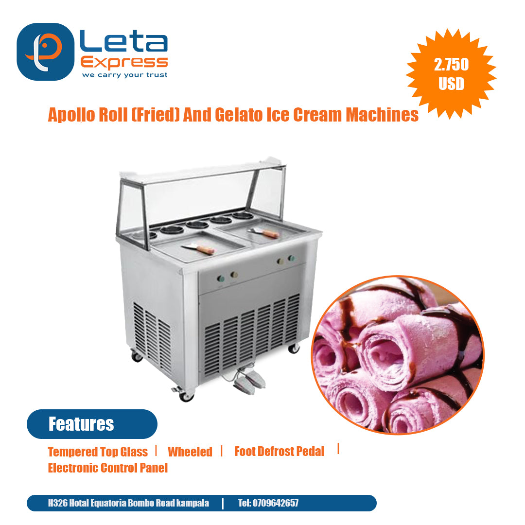 Apollo Roll (Fried) And Gelato Ice Cream Machine